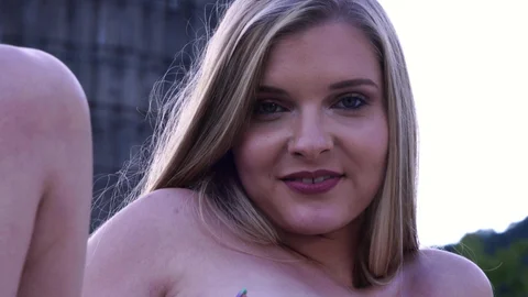 Nubiles: Young blonde hair Harlow West plowed hard outdoors
